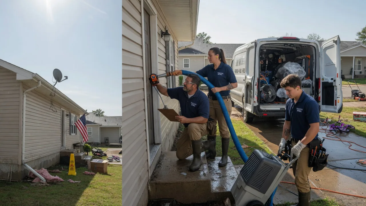 Ceiling Water Damage Restoration in Amsterdam, MO near me